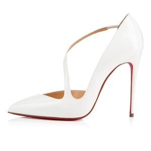 NIB Christian Louboutin White Jumping Pumps, 36.5